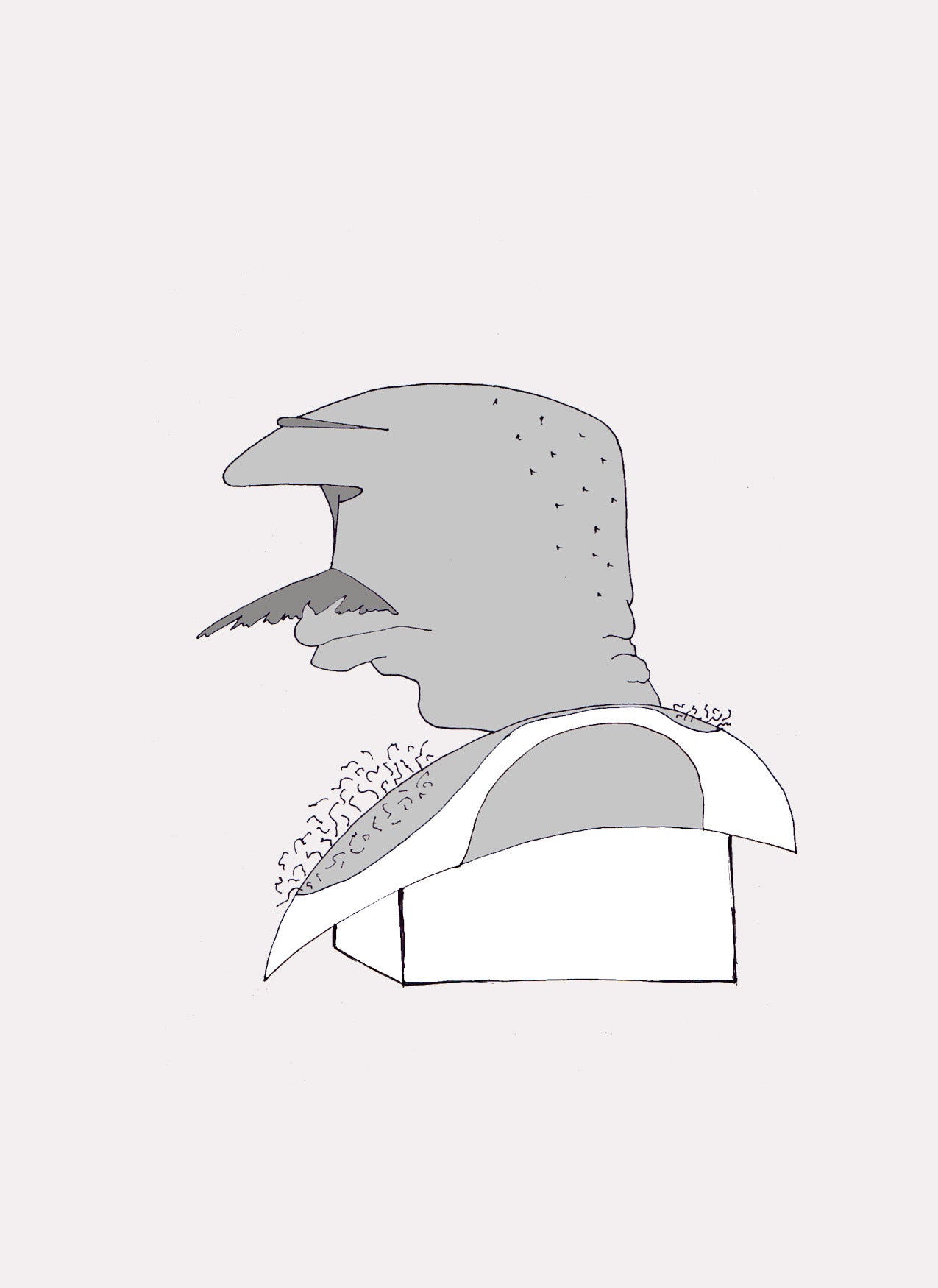 YOUR NEIGHBOUR. Open edition. Illustration. (Ref.Og. SOR147V01. First Drawings. Pen-on-paper)