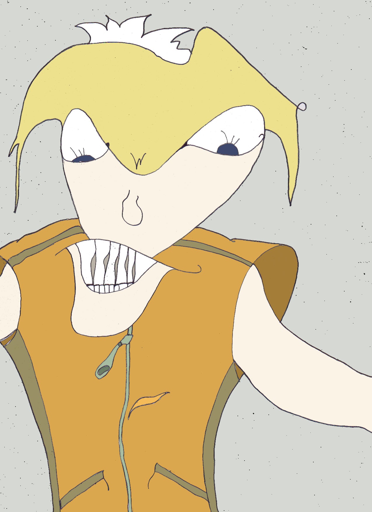 WHATSAPP. Édition ouverte. Illustration. (Réf.Og. SOR141V01. Premiers dessins. Stylo sur papier)