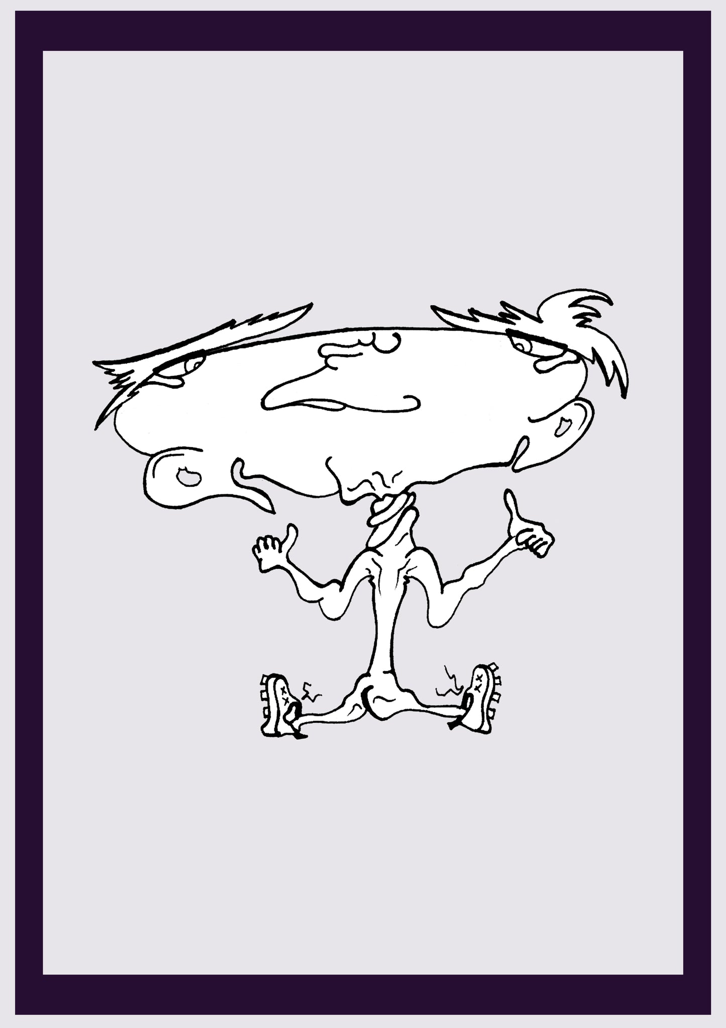 GARÇON TORSADÉ. Imprimer. Édition ouverte. Premiers dessins de l'artiste. Redimensionné numériquement. (Réf.Og. SOR148V01. Premiers dessins. Stylo sur papier)