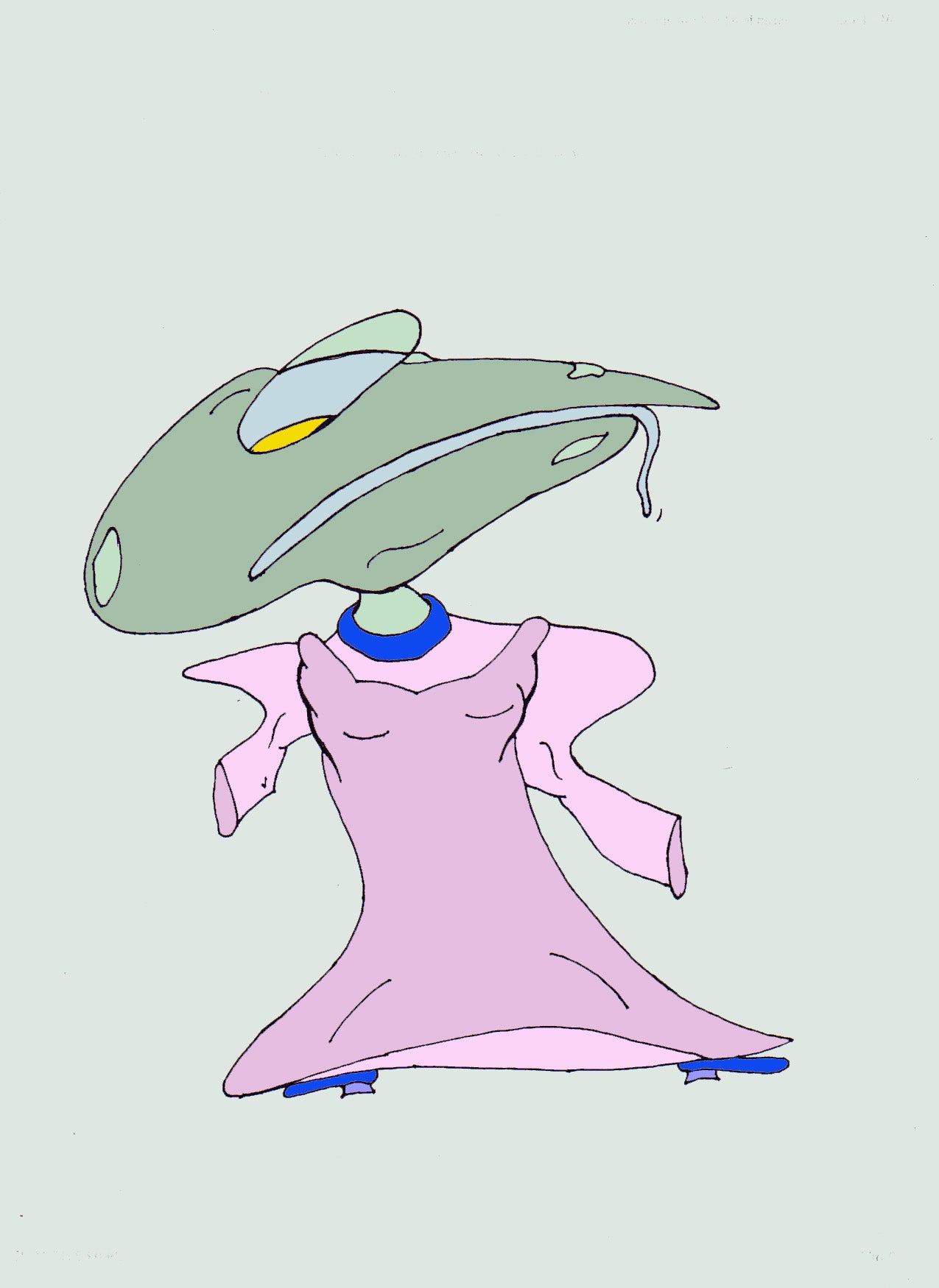 BIRDTTITUDE. Imprimer. Édition ouverte. Illustration. (Réf.Og. SOR062V01. Premiers dessins. Stylo sur papier)