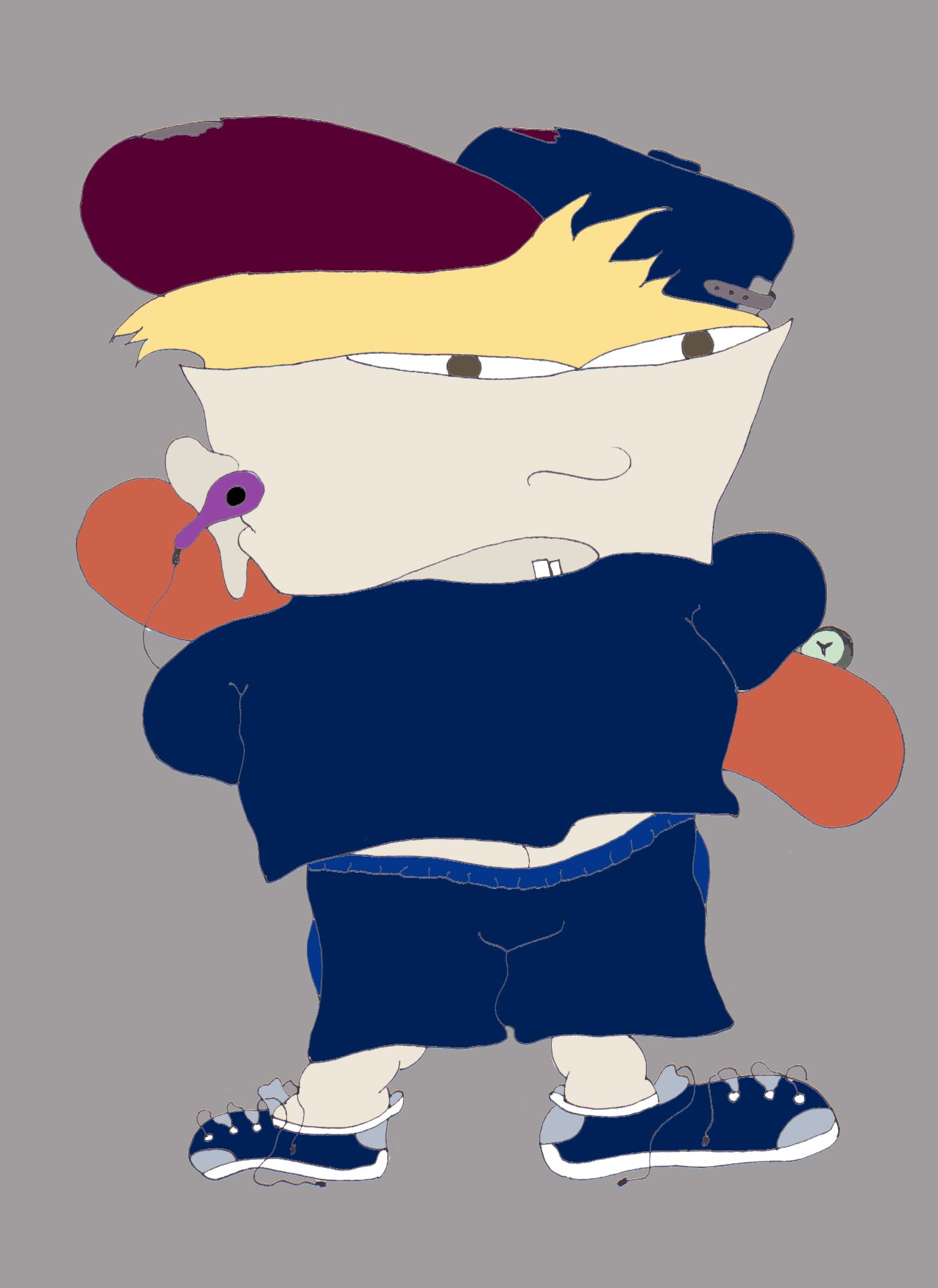 BAS GARÇON. Imprimer. Édition ouverte. Illustration. (Réf.Og. SOR064V01. Premiers dessins. Stylo sur papier)