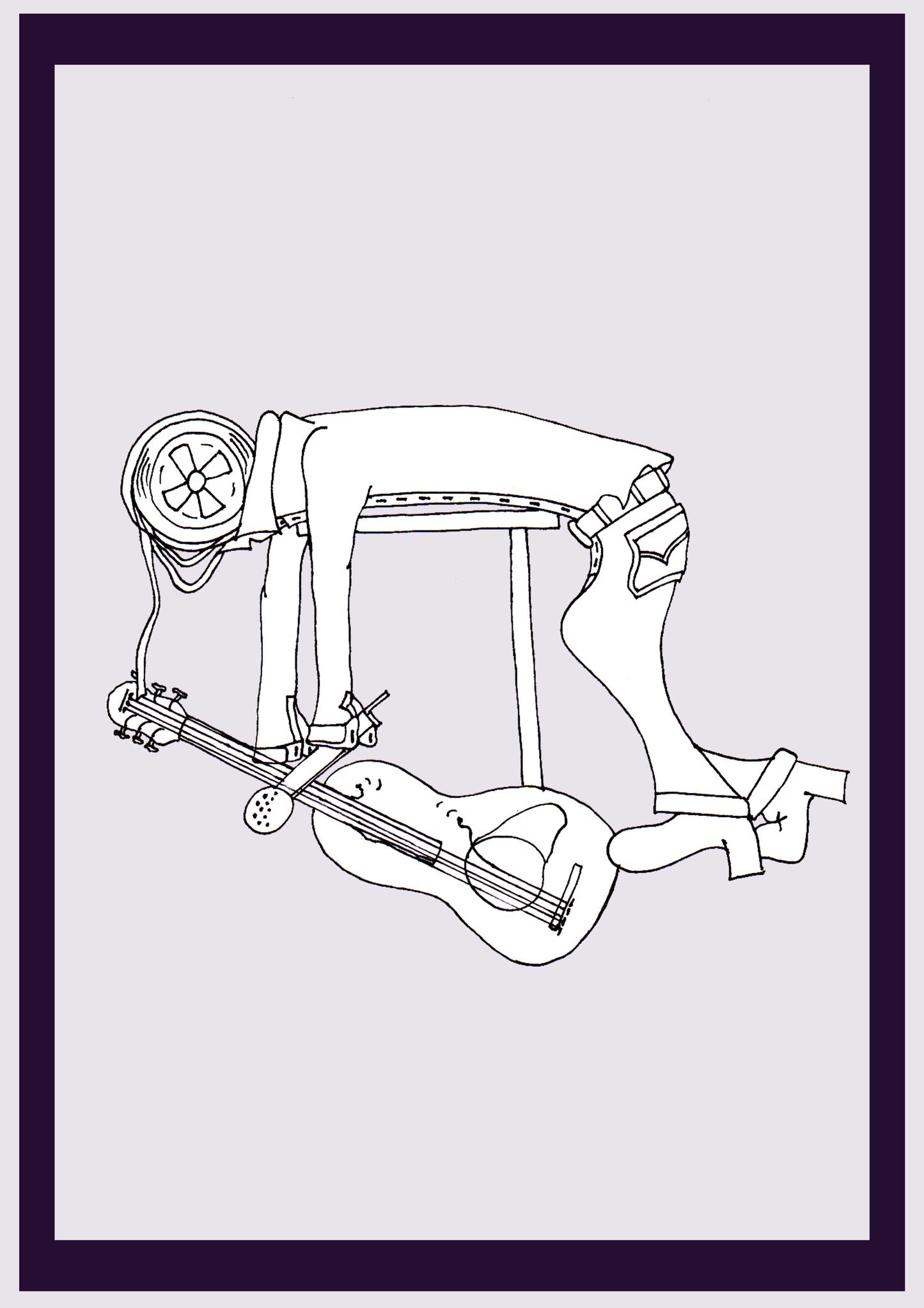 70er-CRUSH. Drucken. Offene Ausgabe. Erste Zeichnungen des Künstlers. Digital verkleinert. (Ref.Og. SOR001V01. Erste Zeichnungen. Stift auf Papier)