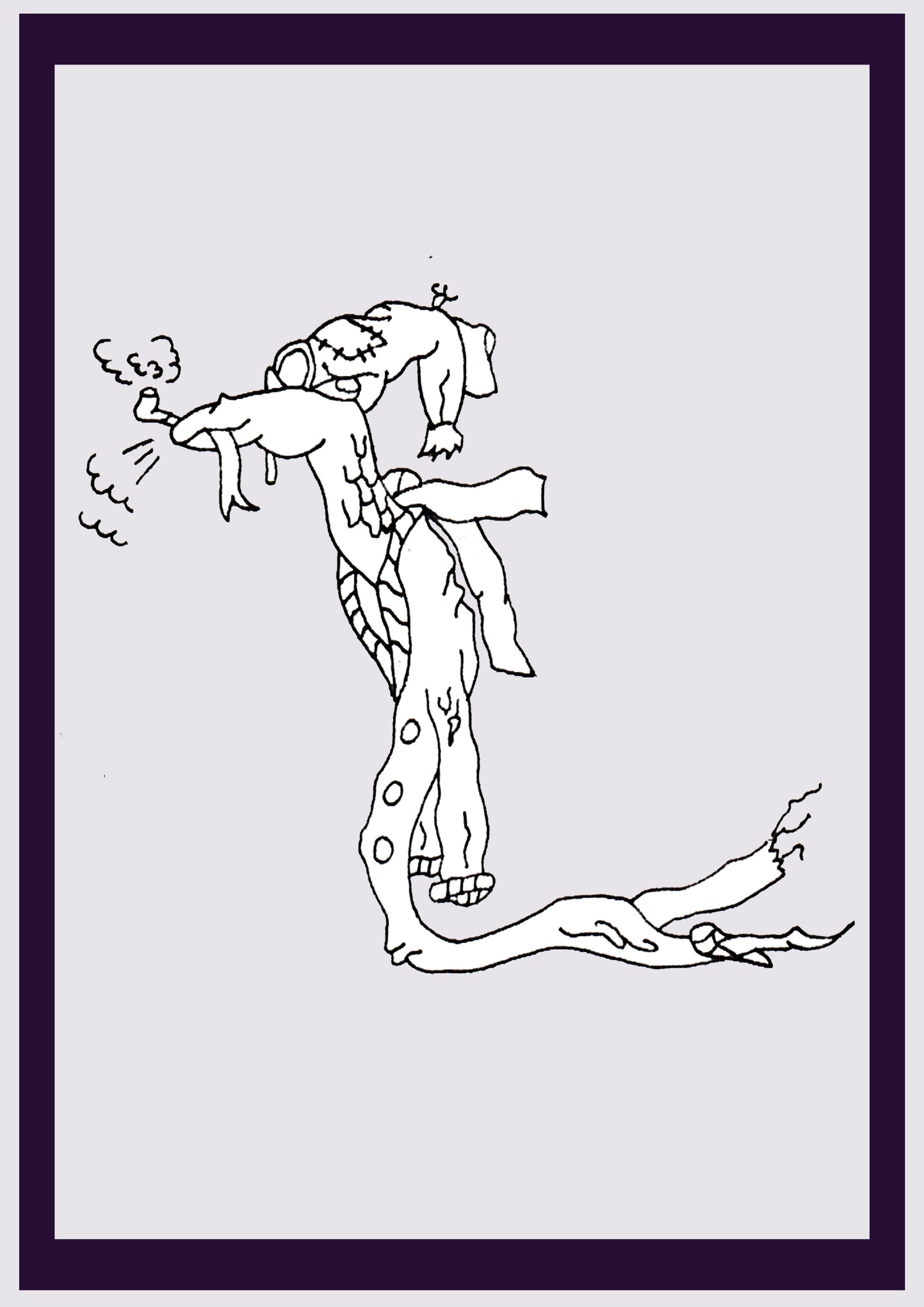 ALI-MODE. Drucken. Offene Ausgabe. Erste Zeichnungen des Künstlers. Digital verkleinert. (Ref.Og. SOR002V01. Erste Zeichnungen. Stift auf Papier)