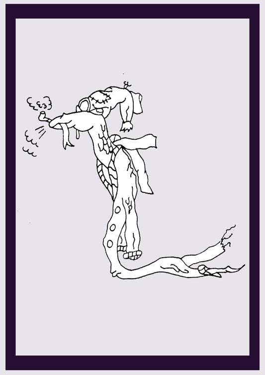 ALI-MODE. Drucken. Offene Ausgabe. Erste Zeichnungen des Künstlers. Digital verkleinert. (Ref.Og. SOR002V01. Erste Zeichnungen. Stift auf Papier)