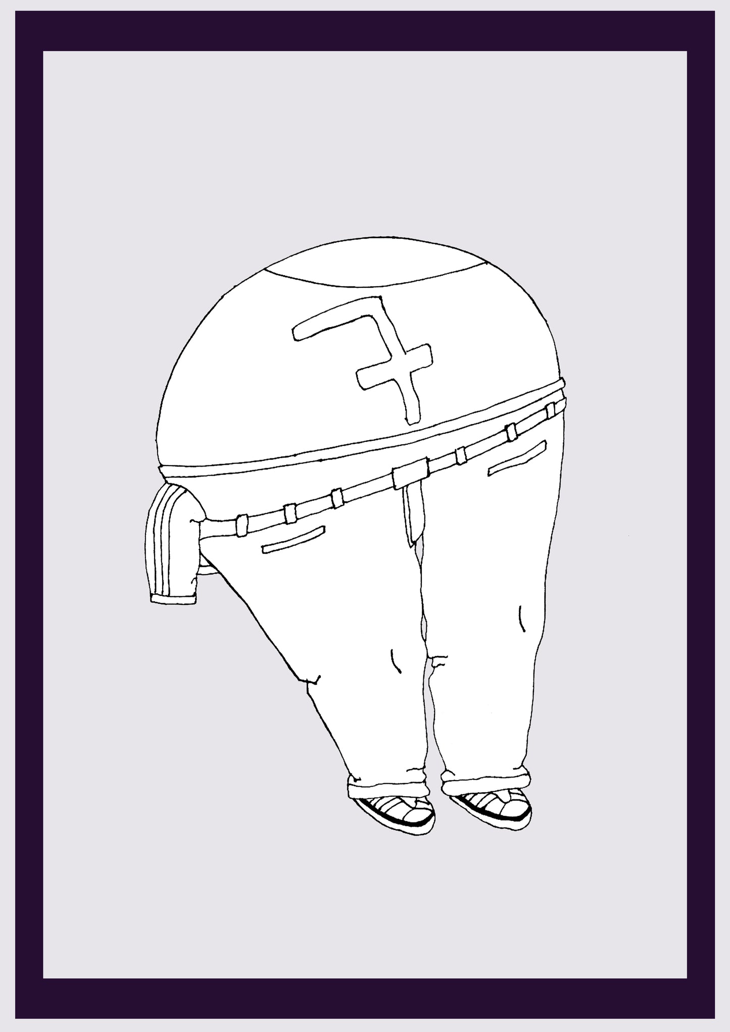 BILLARD-MANN. Drucken. Offene Ausgabe. Erste Zeichnungen des Künstlers. Digital verkleinert. (Ref.Og. SOR061V01. Erste Zeichnungen. Stift auf Papier)