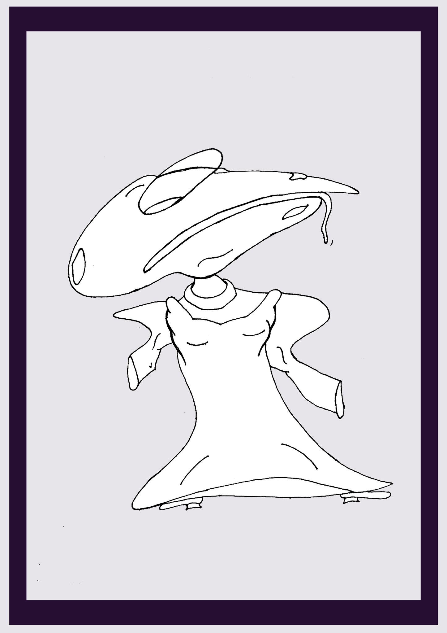 BIRTTITUDE. Drucken. Offene Ausgabe. Erste Zeichnungen des Künstlers. Digital verkleinert. (Ref.Og. SOR062V01. Erste Zeichnungen. Stift auf Papier)