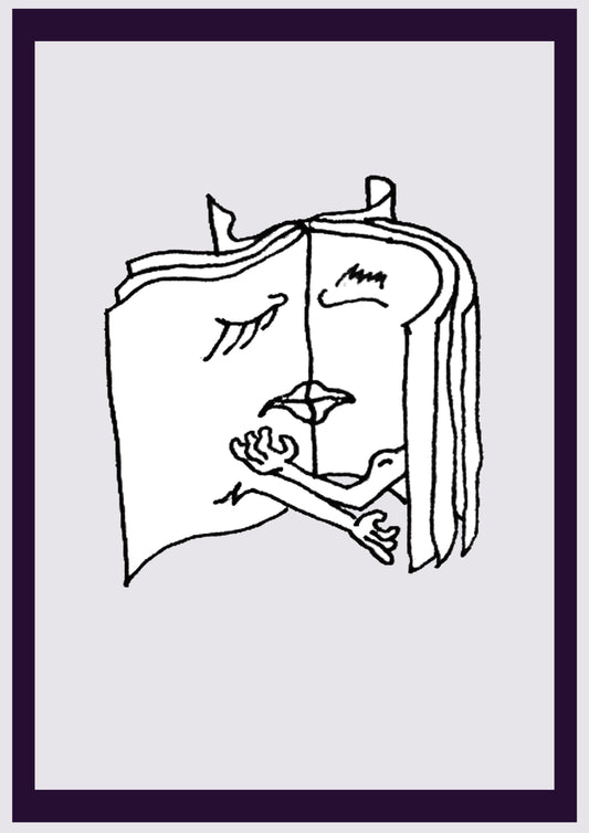BÜCHER VERLIEBT. Drucken. Offene Ausgabe. Erste Zeichnungen des Künstlers. Digital verkleinert. (Ref.Og. SOR006V01. Erste Zeichnungen. Stift auf Papier)