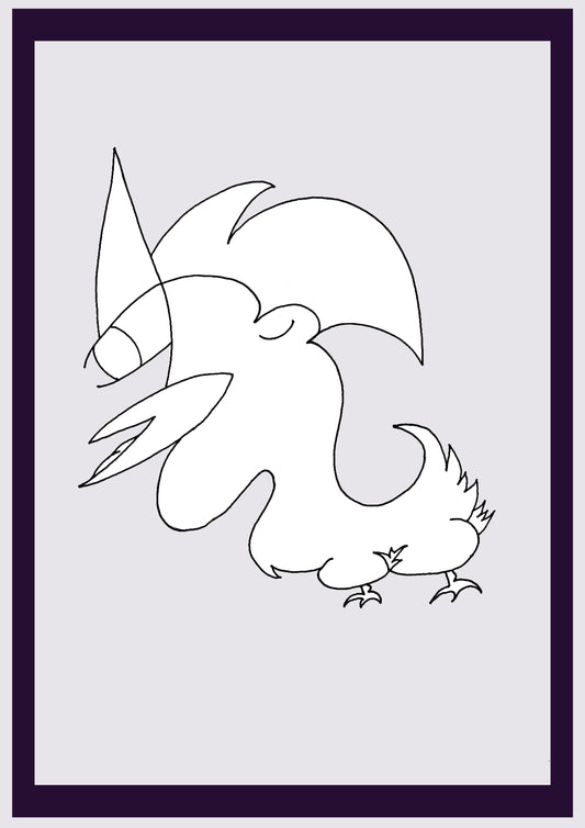 POUSSIN B. Imprimer. Édition ouverte. Premiers dessins de l'artiste. Redimensionné numériquement. (Réf.Og. SOR069V01. Premiers dessins. Stylo sur papier)