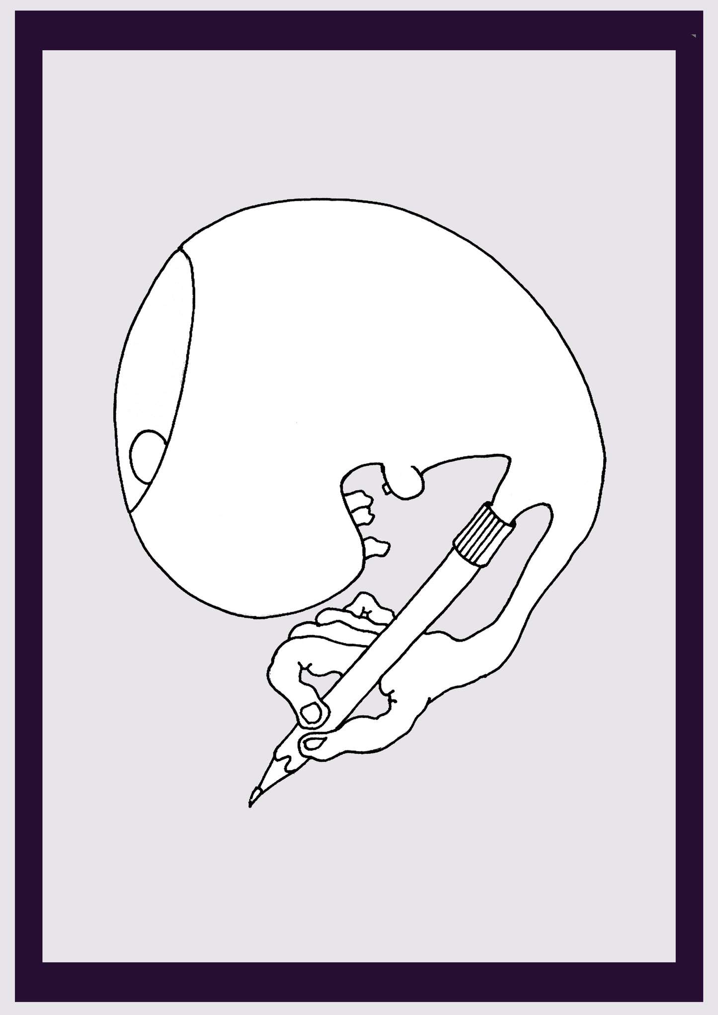 GOMME HOMME. Imprimer. Édition ouverte. Premiers dessins de l'artiste. Redimensionné numériquement. (Réf.Og. SOR080V01. Premiers dessins. Stylo sur papier)