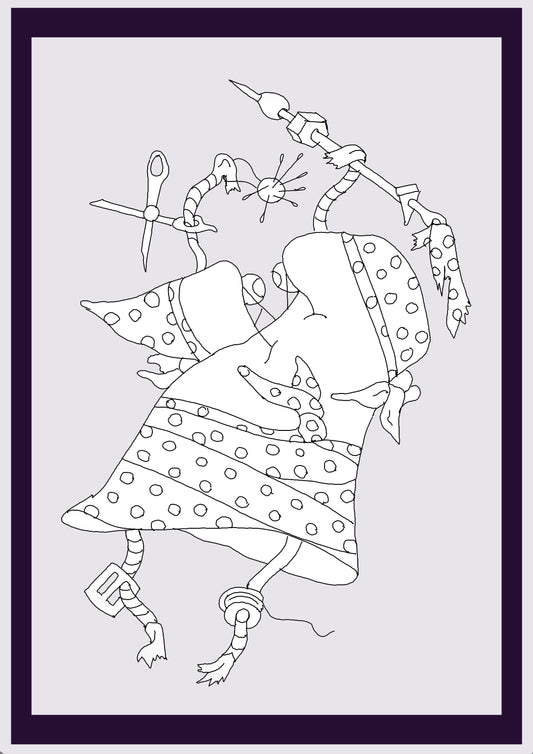 STOFFGEIST. Drucken. Offene Ausgabe. Erste Zeichnungen des Künstlers. Digital verkleinert. (Ref.Og. SOR082V01. Erste Zeichnungen. Stift auf Papier)