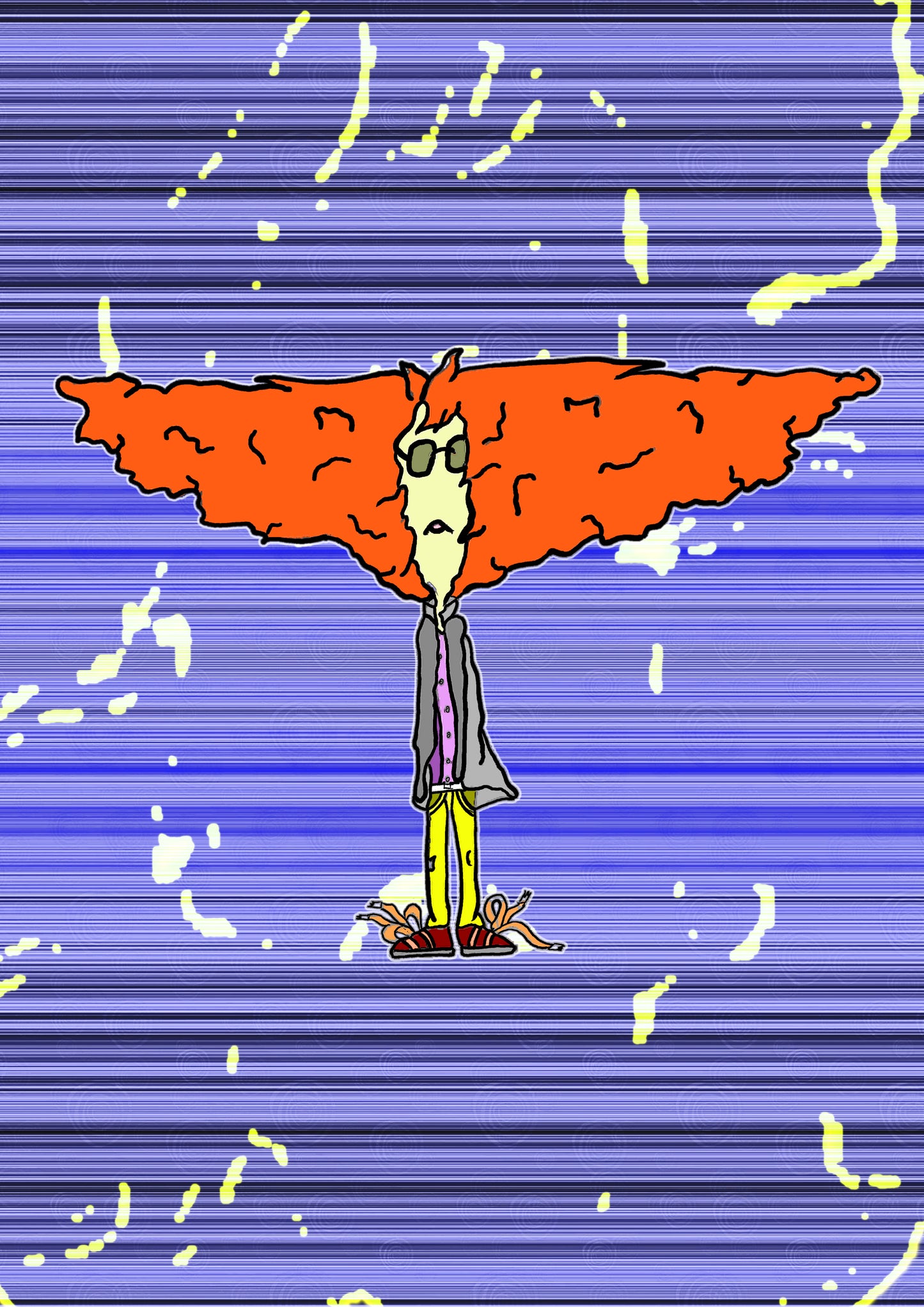 HAAR MÄDCHEN. Drucken. Offene Ausgabe. Digital remastert. (Ref.Og. SOR024V01. Erste Zeichnungen. Stift auf Papier)