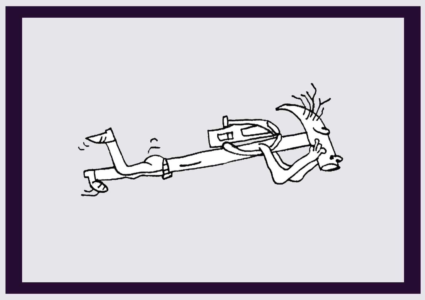 GARÇON MARTEAU. Imprimer. Édition ouverte. Premiers dessins de l'artiste. Redimensionné numériquement. (Réf.Og. SOR025V01. Premiers dessins. Stylo sur papier)