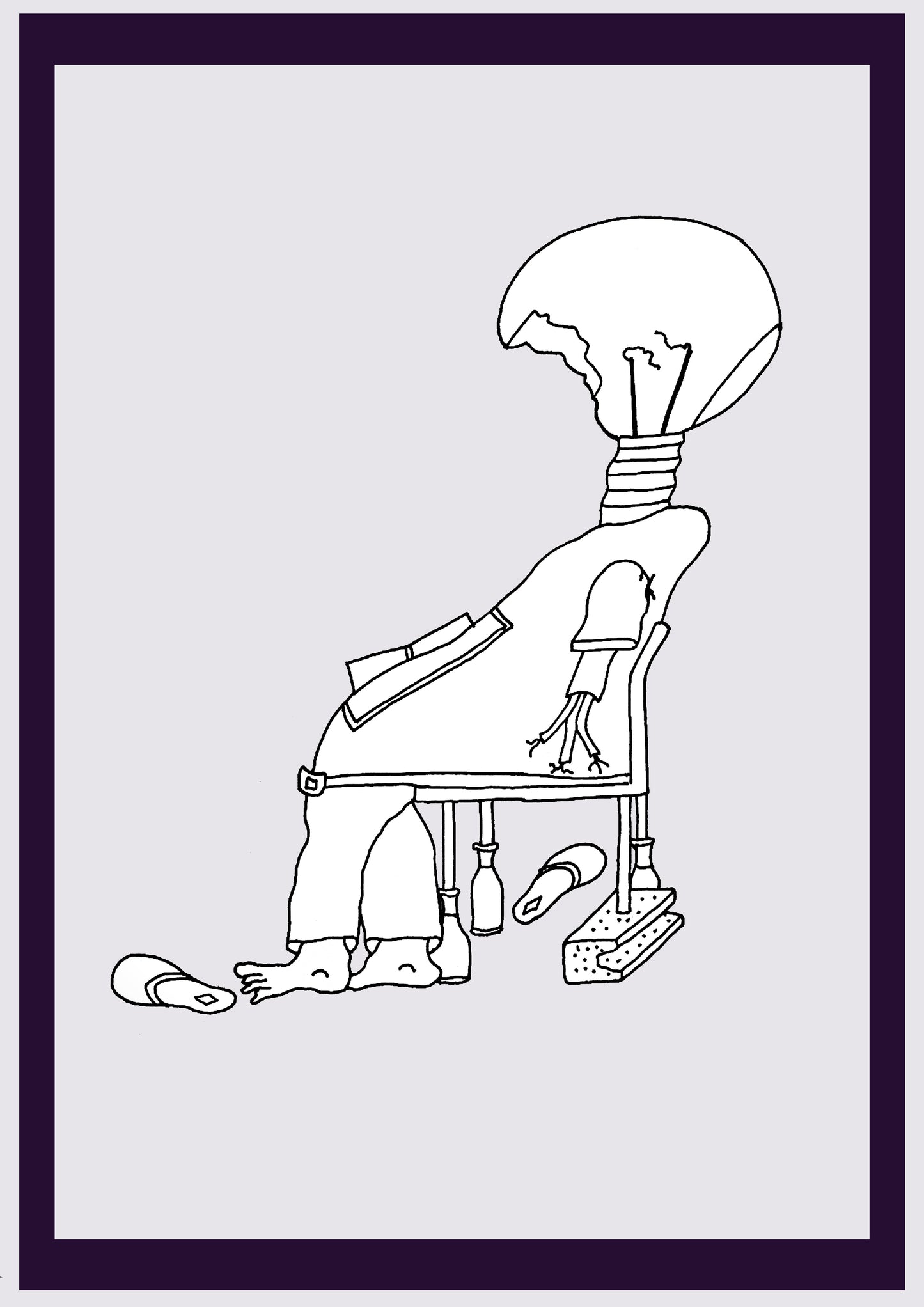 GESUNDHEITSSTAND. Drucken. Offene Ausgabe. Erste Zeichnungen des Künstlers. Digital verkleinert. (Ref.Og. SOR090V01. Erste Zeichnungen. Stift auf Papier)