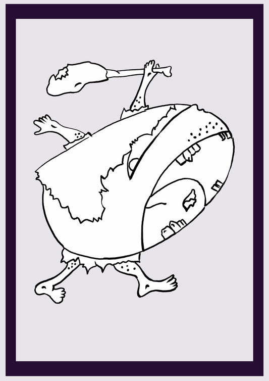 MENSCHLICHES WESEN. Drucken. Offene Ausgabe. Erste Zeichnungen des Künstlers. Digital verkleinert. (Ref.Og. SOR054V01. Erste Zeichnungen. Feder auf Papier)