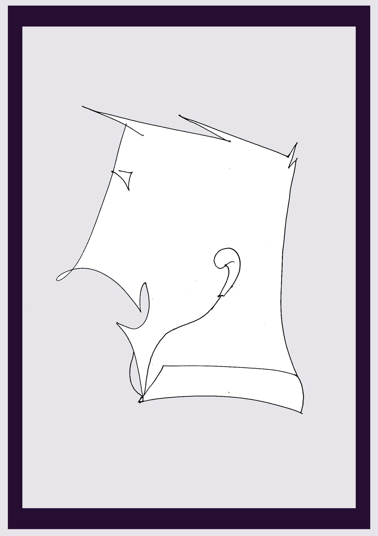 MUSIC MAN. Print. Open edition. Artist's first drawings. Digitally resized. (Ref.Og. SOR108V01. First Drawings. Pen-on-paper)