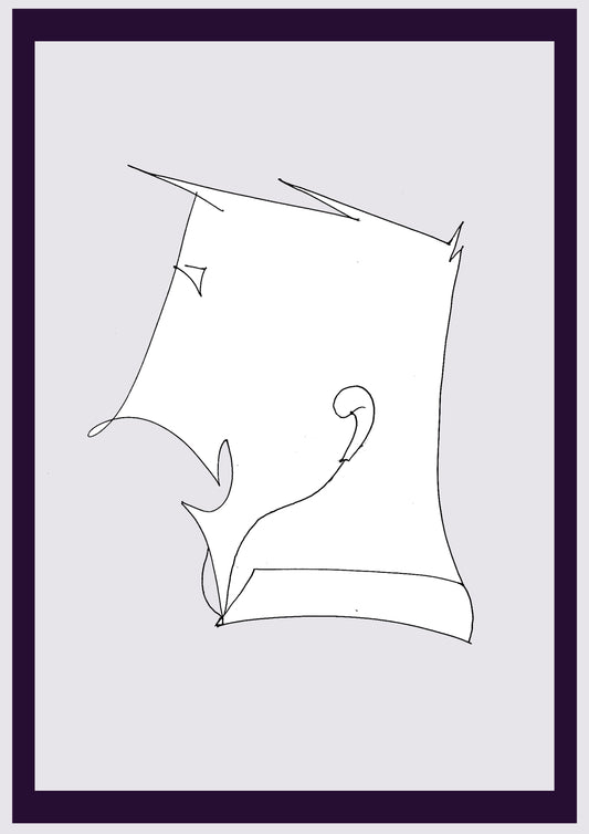 HOMME DE MUSIQUE. Imprimer. Édition ouverte. Premiers dessins de l'artiste. Redimensionné numériquement. (Réf.Og. SOR108V01. Premiers dessins. Stylo sur papier)