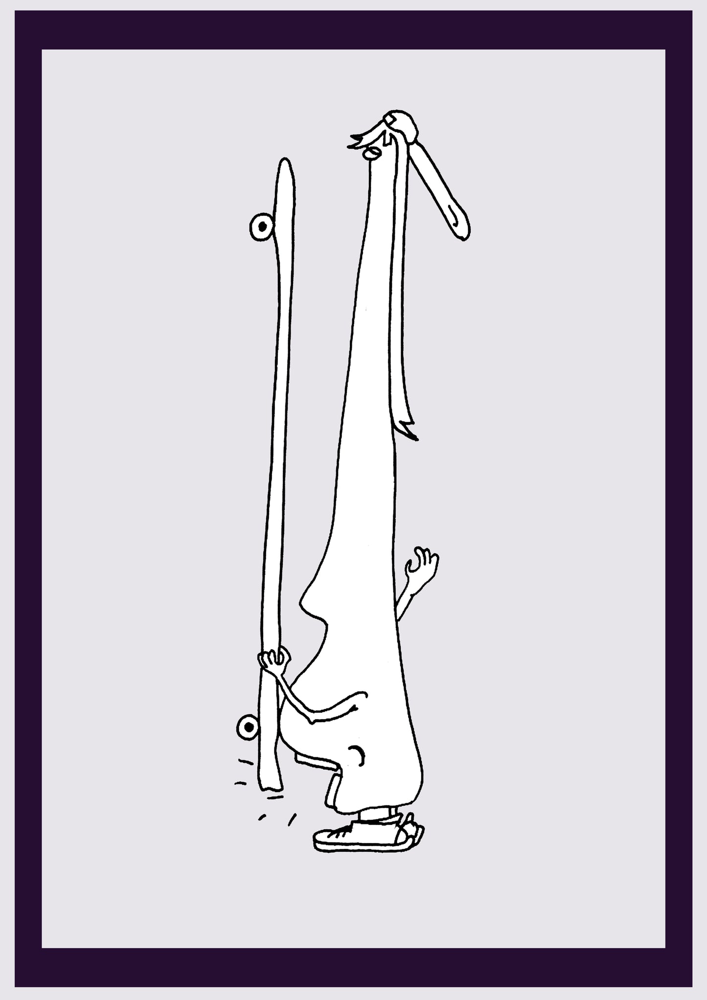 NEZ GARÇON. Imprimer. Édition ouverte. Premiers dessins de l'artiste. Redimensionné numériquement. (Réf.Og. SOR109V01. Premiers dessins. Stylo sur papier)