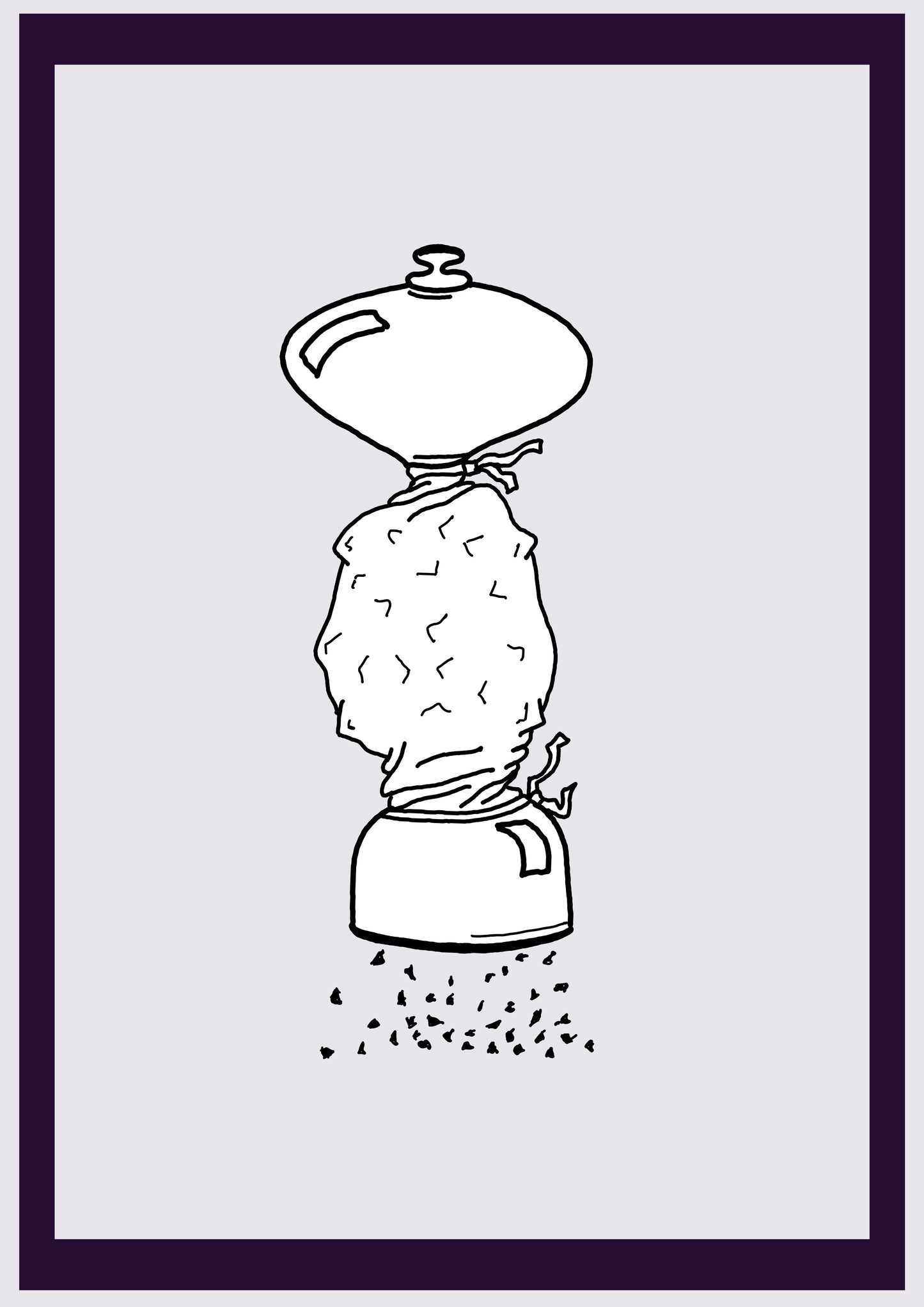 MOULIN À POIVRE. Imprimer. Édition ouverte. Premiers dessins de l'artiste. Redimensionné numériquement. (Réf.Og. SOR113V01. Premiers dessins. Stylo sur papier)