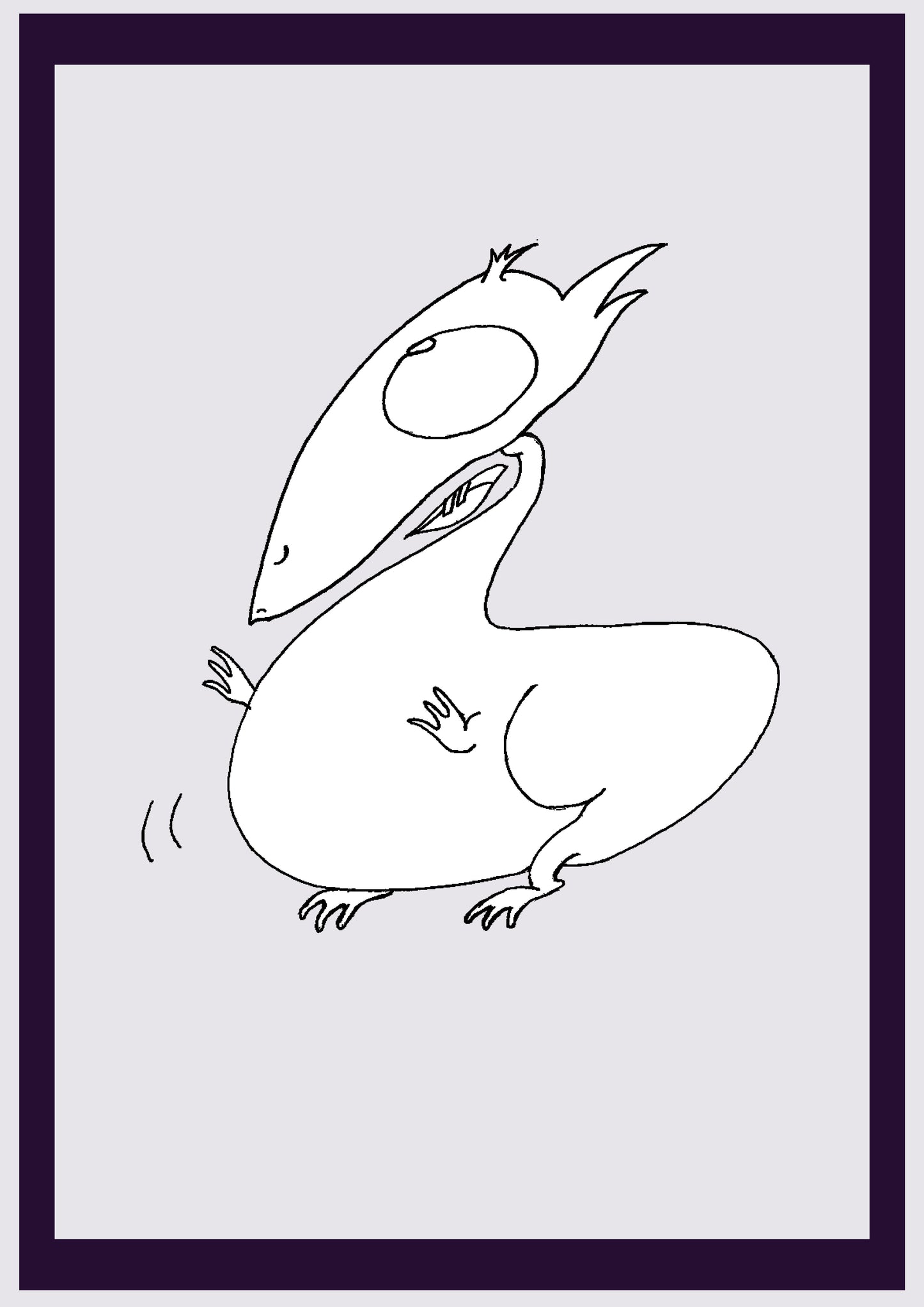 RAT. Imprimer. Édition ouverte. Premiers dessins de l'artiste. Redimensionné numériquement. (Réf.Og. SOR117V01. Premiers dessins. Stylo sur papier)