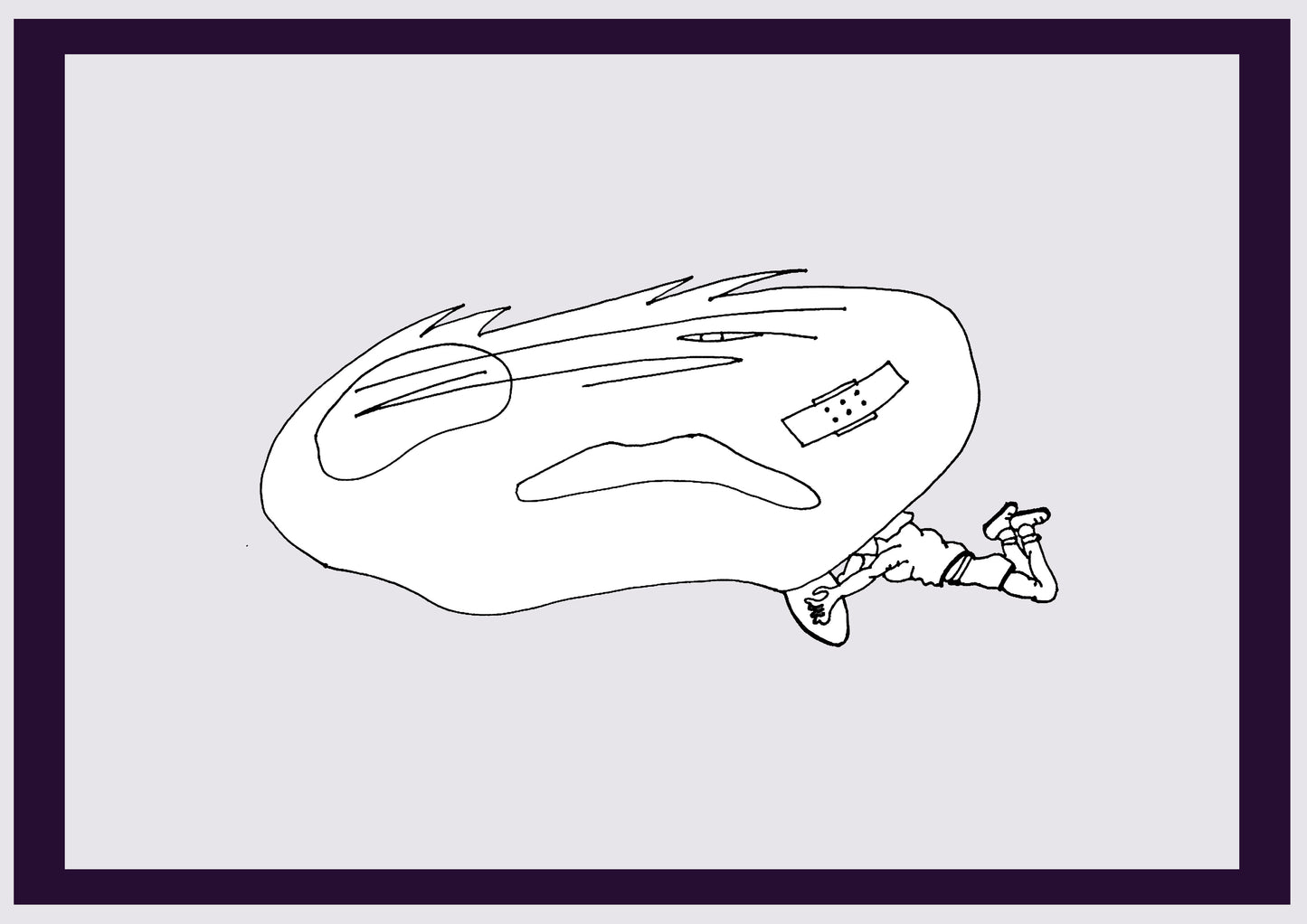 GARÇON RUGBY. Imprimer. Édition ouverte. Premiers dessins de l'artiste. Redimensionné numériquement. (Réf.Og. SOR119V01. Premiers dessins. Stylo sur papier)