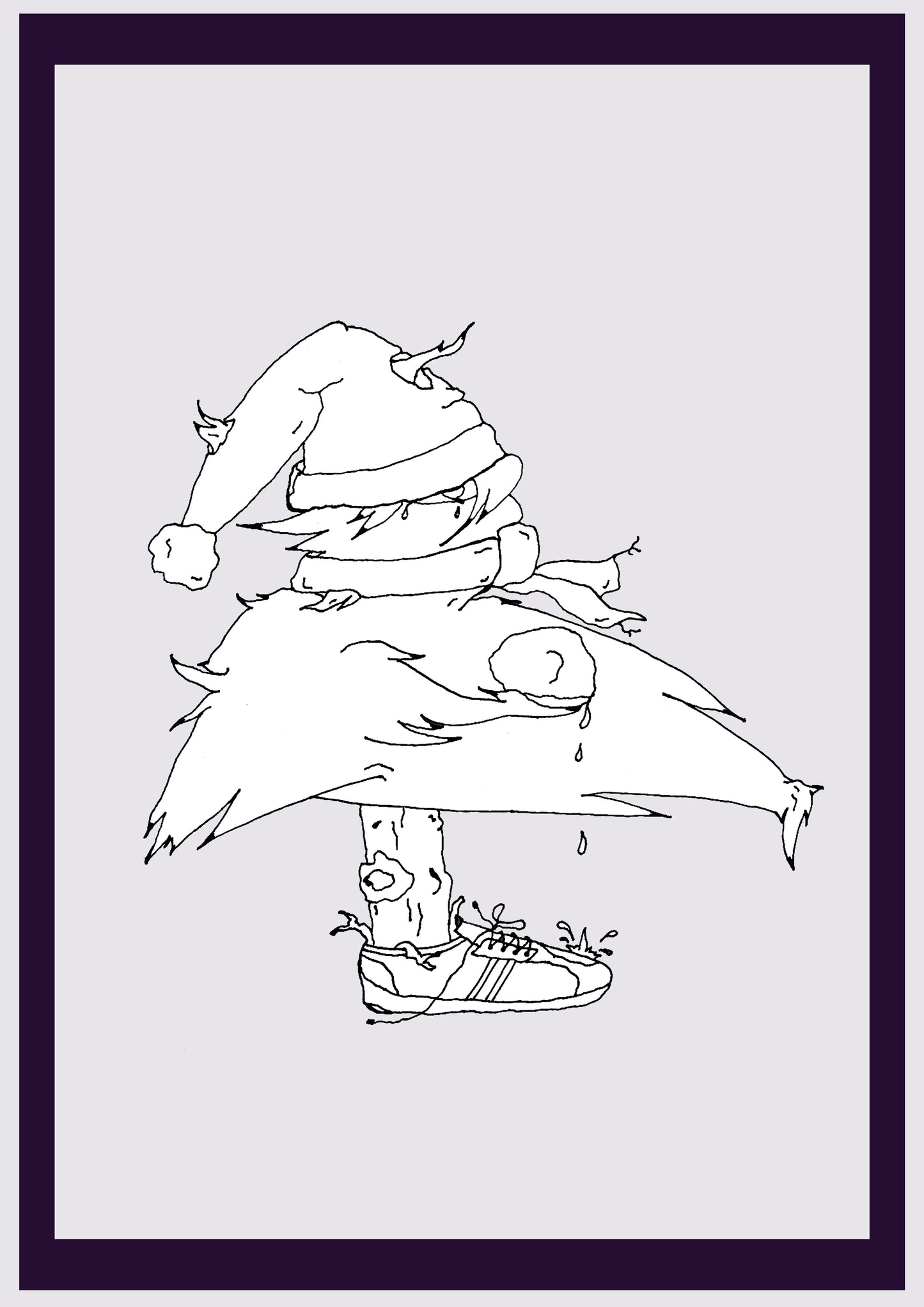 GARÇON DE NEIGE. Imprimer. Édition ouverte. Premiers dessins de l'artiste. Redimensionné numériquement. (Réf.Og. SOR126V01. Premiers dessins. Stylo sur papier)