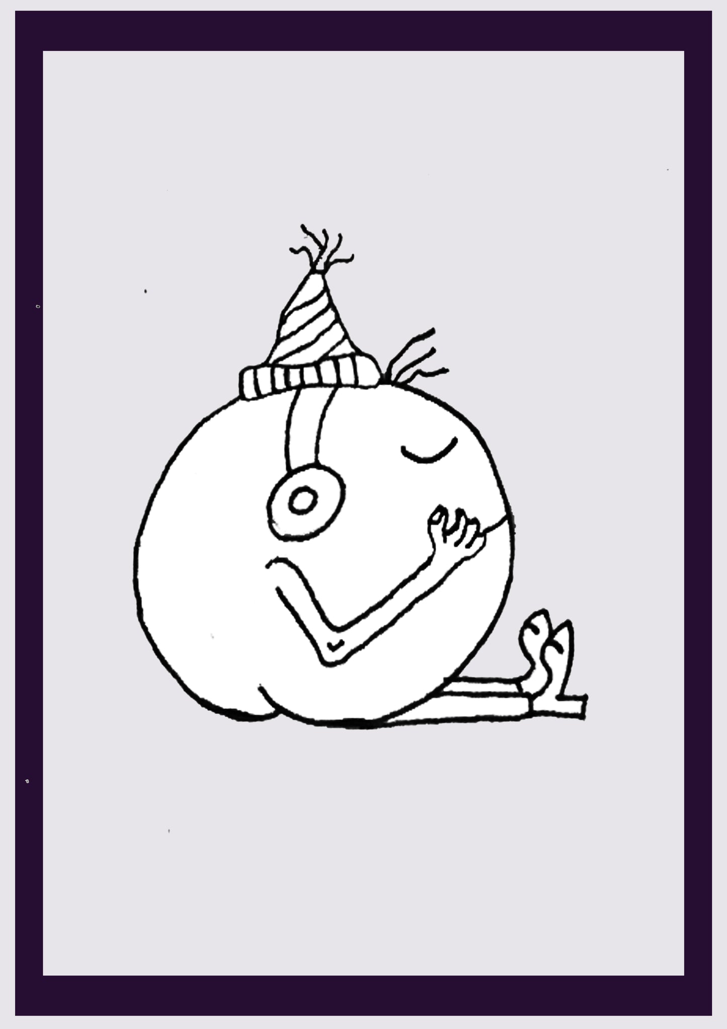 GARÇON DU SON. Imprimer. Édition ouverte. Premiers dessins de l'artiste. Redimensionné numériquement. (Réf.Og. SOR043V01. Premiers dessins. Stylo sur papier)