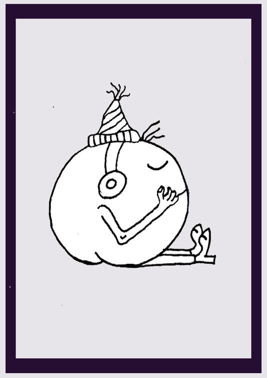 GARÇON DU SON. Imprimer. Édition ouverte. Premiers dessins de l'artiste. Redimensionné numériquement. (Réf.Og. SOR043V01. Premiers dessins. Stylo sur papier)