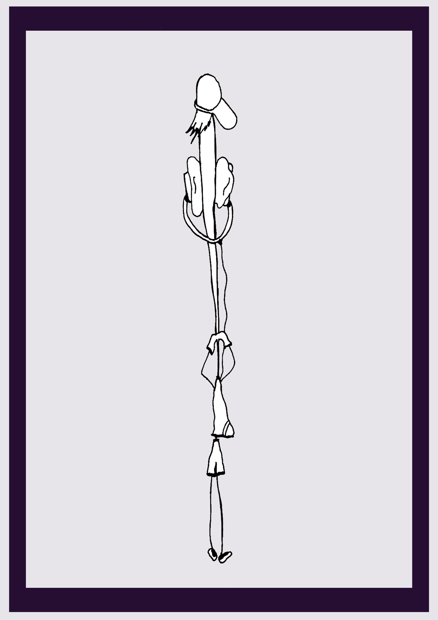 GARÇON MINCE. Imprimer. Édition ouverte. Premiers dessins de l'artiste. Redimensionné numériquement. (Réf.Og. SOR138V01. Premiers dessins. Stylo sur papier)