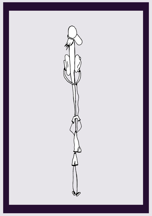 GARÇON MINCE. Imprimer. Édition ouverte. Premiers dessins de l'artiste. Redimensionné numériquement. (Réf.Og. SOR138V01. Premiers dessins. Stylo sur papier)