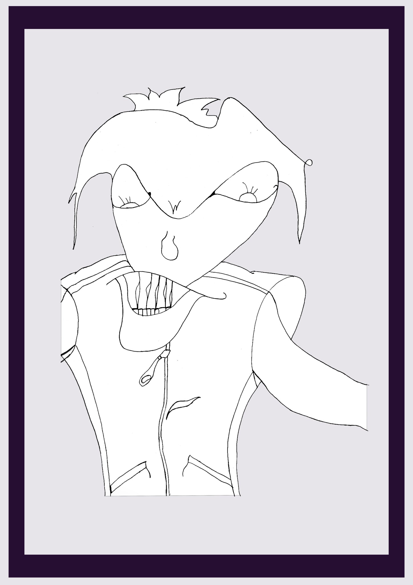 WATSAP. Imprimer. Édition ouverte. Premiers dessins de l'artiste. Redimensionné numériquement. (Réf.Og. SOR141V01. Premiers dessins. Stylo sur papier)