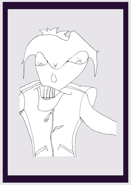 WATSAP. Imprimer. Édition ouverte. Premiers dessins de l'artiste. Redimensionné numériquement. (Réf.Og. SOR141V01. Premiers dessins. Stylo sur papier)