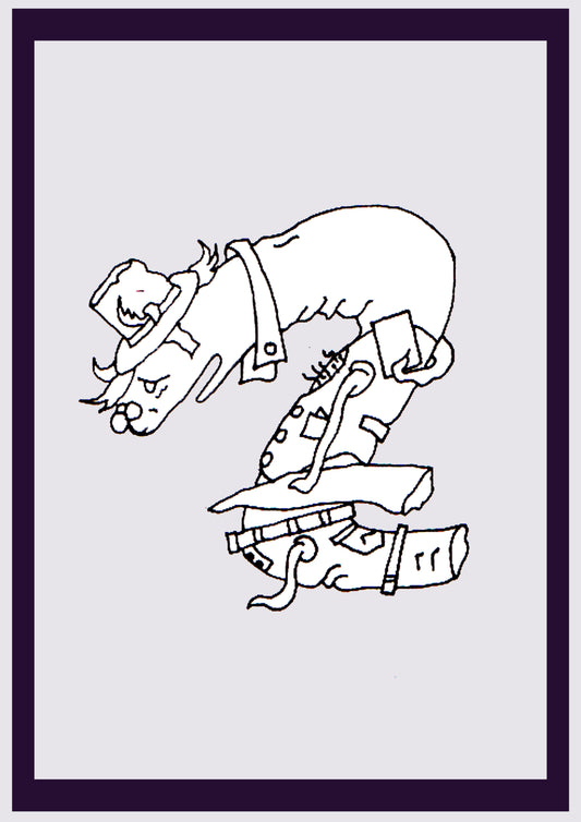 ZAUBERERMANN. Drucken. Offene Ausgabe. Erste Zeichnungen des Künstlers. Digital verkleinert. (Ref.Og. SOR056V01. Erste Zeichnungen. Stift auf Papier)