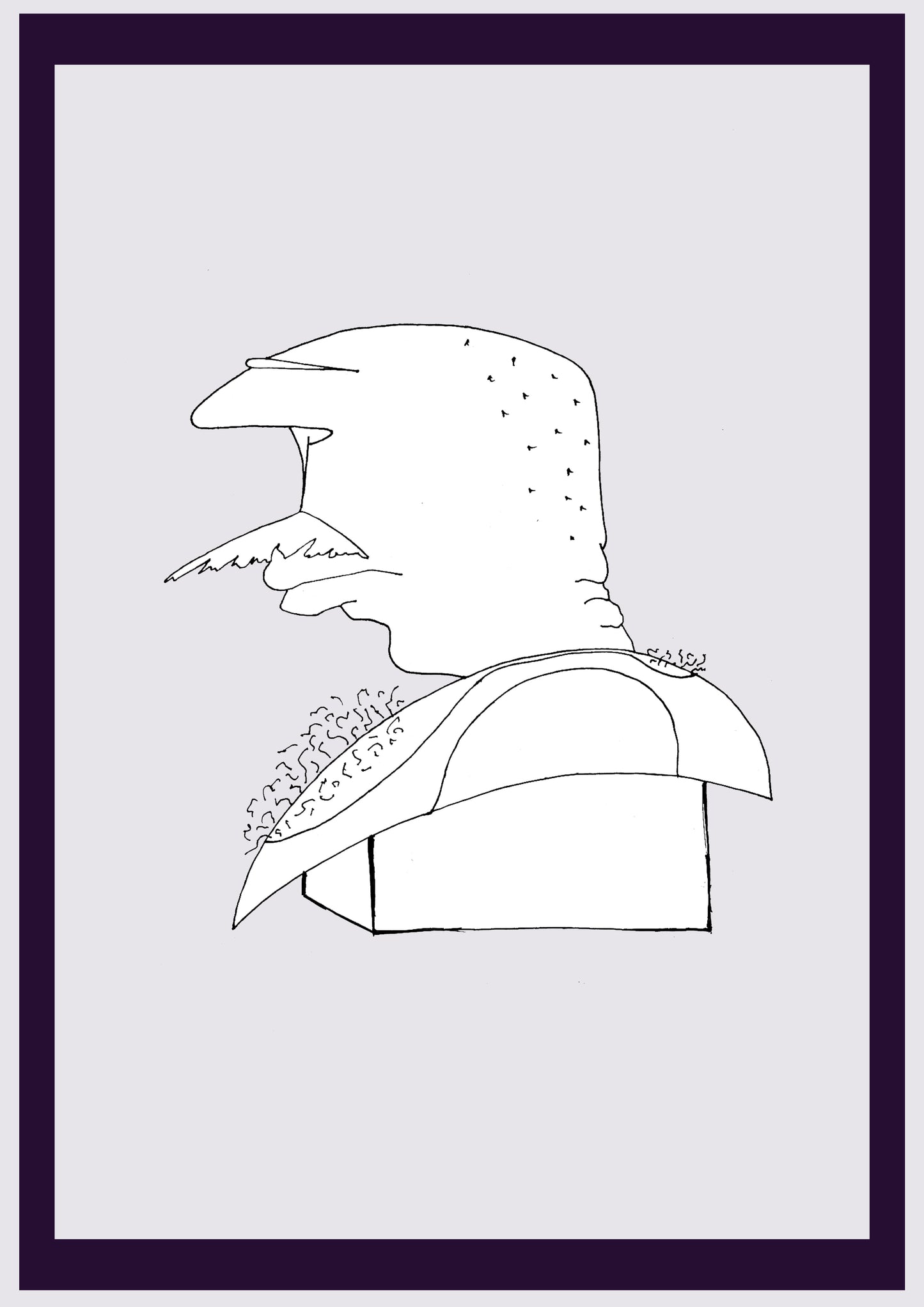 IHR NACHBAR. Drucken. Offene Ausgabe. Erste Zeichnungen des Künstlers. Digital verkleinert. (Ref.Og. SOR147V01. Erste Zeichnungen. Stift auf Papier)