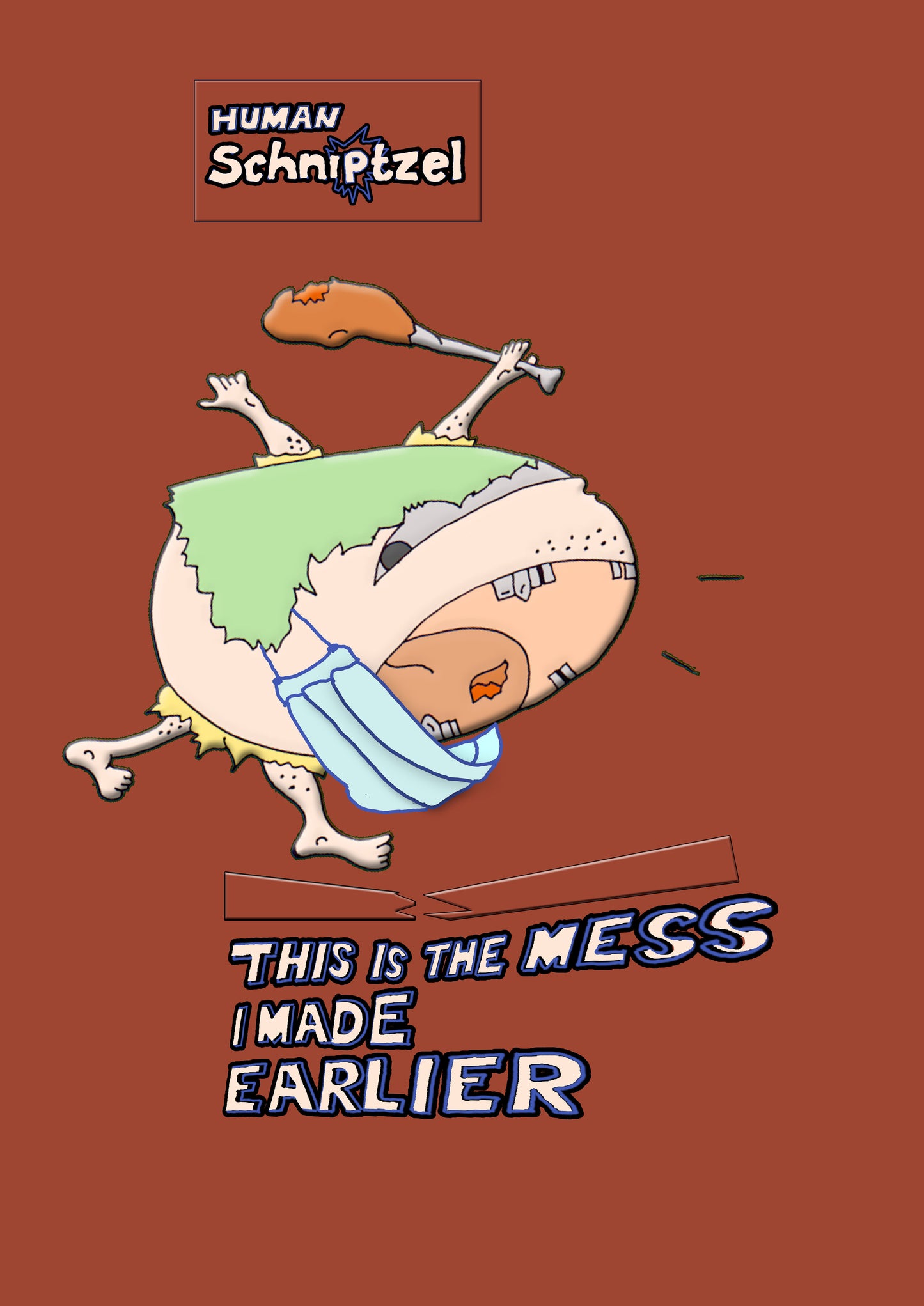 MENSCHLICHES WESEN. Drucken. Offene Ausgabe. Plakat (SCHNIPTZEL). (Ref.Og. SOR052V01. Erste Zeichnungen. Stift auf Papier)