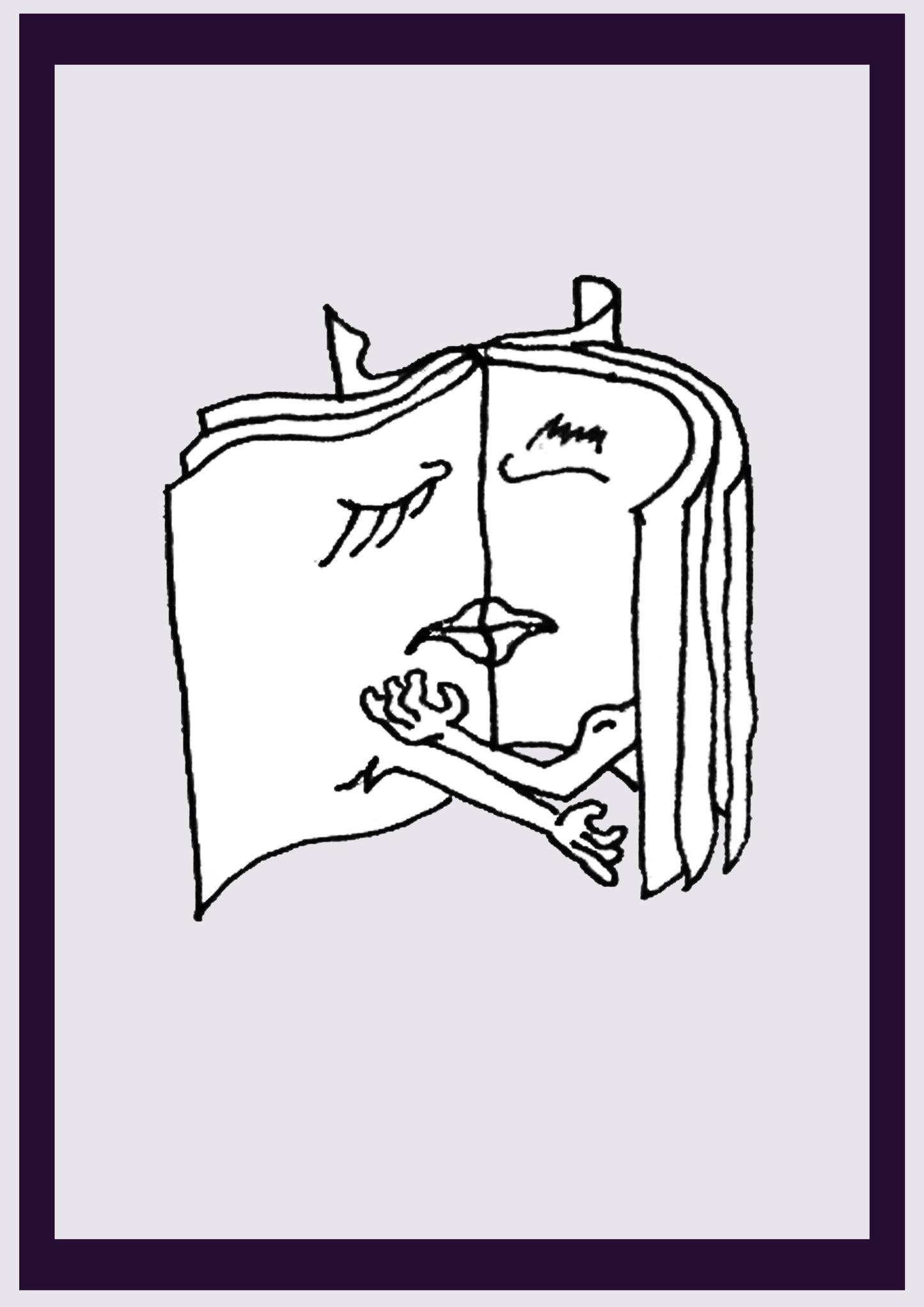 BÜCHER VERLIEBT. Drucken. Offene Ausgabe. Erste Zeichnungen des Künstlers. Digital verkleinert. (Ref.Og. SOR006V01. Erste Zeichnungen. Stift auf Papier)