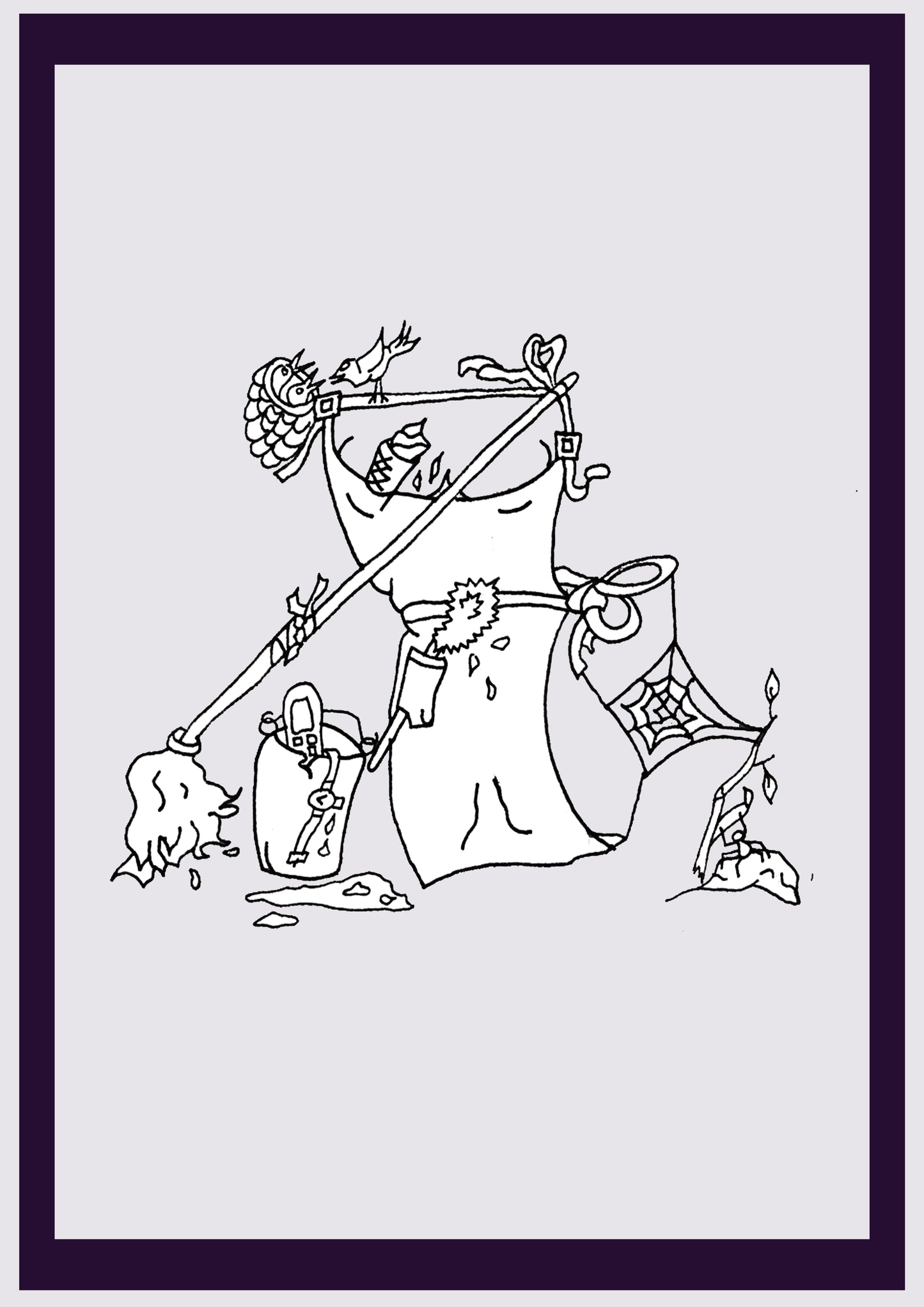 REINIGUNGSSERVICE. Drucken. Offene Ausgabe. Erste Zeichnungen des Künstlers. Digital verkleinert. (Ref.Og. SOR011V01. Erste Zeichnungen. Stift auf Papier)