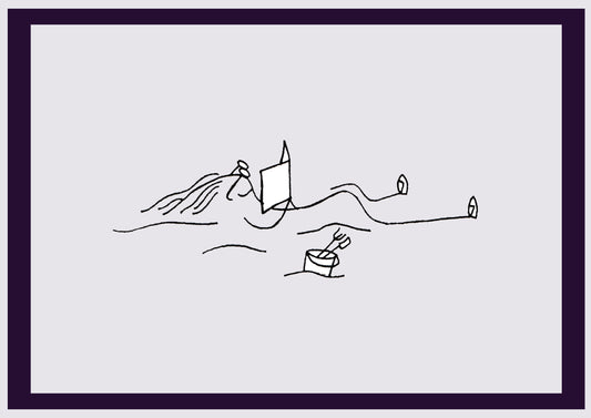 DÜNENJUNGE. Drucken. Offene Ausgabe. Erste Zeichnungen des Künstlers. Digital verkleinert. (Ref.Og. SOR016V01. Erste Zeichnungen. Feder auf Papier)