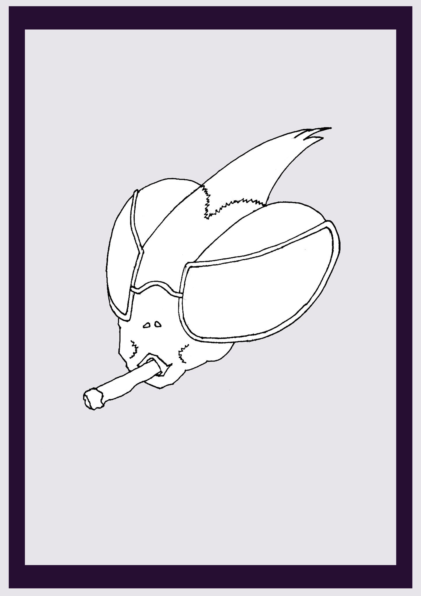 SPEED FLY. Print. Open edition. Artist's first drawings. Digitally resized. (Ref.Og. SOR131V01. First Drawings. Pen-on-paper)